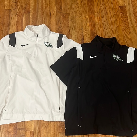 NIKE EAGLES GOLF 2 Mens Nike Golf Dri Fit like new EUC Sz L Eagles - Picture 2 of 6